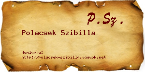 Polacsek Szibilla névjegykártya